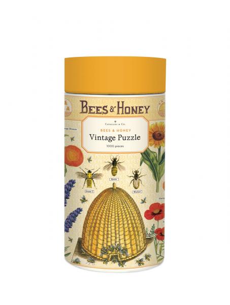 "Bees & Honey - Bienen & Honig" Cavallini Vintage Puzzle, 1000 Teile